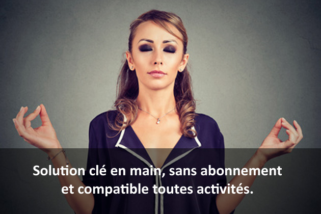 Solution clé en main, sans abonnement et compatible toutes activités.
